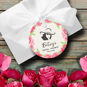 Lady's Pet Waterverf Rozen Derby Vrijgezellenfeest Bedankjes Labels