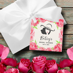 Lady's Pet Waterverf Rozen Derby Vrijgezellenfeest Bedankjes Labels