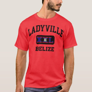 Ladyville Belize XXL Atletisch ontwerp T-shirt