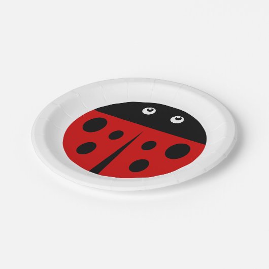 ladyvogel papieren bordje (Gekanteld)