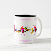 Ladyvogels Ladybugs en bijen Kute Mok Design (Voorkant rechts)