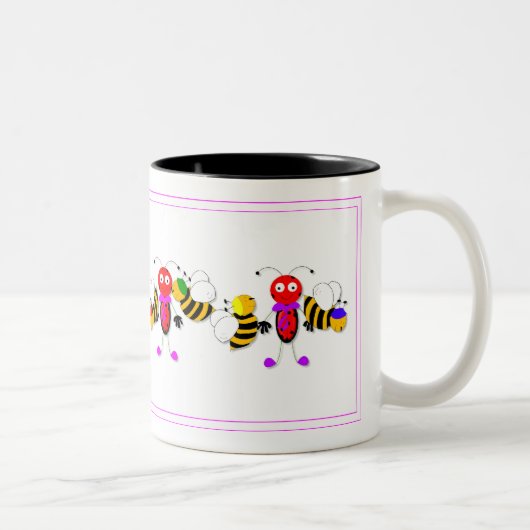 Ladyvogels Ladybugs en bijen Kute Mok Design (Rechts)