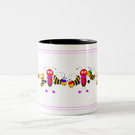 Ladyvogels Ladybugs en bijen Kute Mok Design (Center)