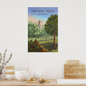 Ladywell Fields Londen Reisposter Poster (Keuken)
