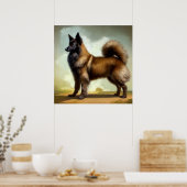 Laekenois Belgium Shepherd Dog Poster (Keuken)