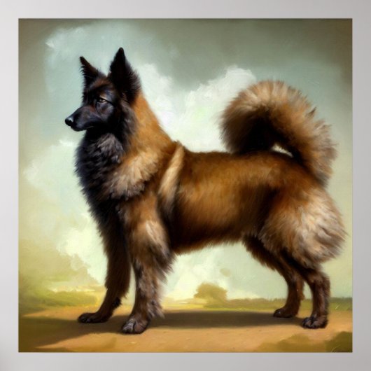 Laekenois Belgium Shepherd Dog Poster (Voorkant)
