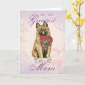 Laekenois Heart Mama Kaart (Gele Bloem)