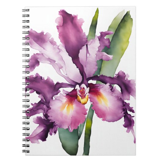 Laelia - Watercolor flowers Notitieboek (Voorkant)