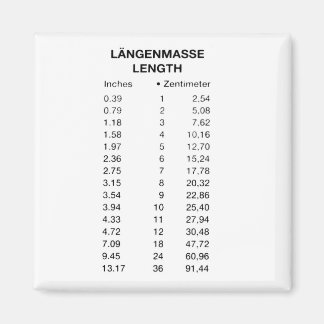 Laengenmasse Length Magneet