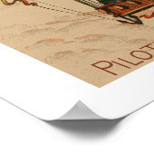 L'Aero-Club de France Hot Air Balloon Poster (Hoek)