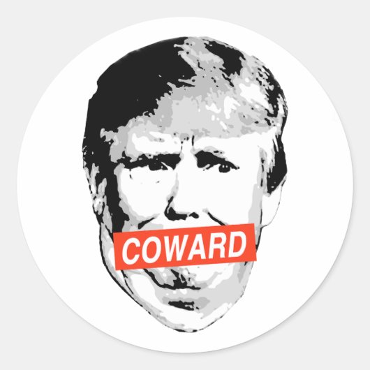 Lafaard Trump Ronde Sticker (Voorkant)