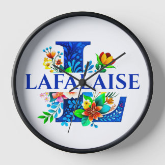 LAFALAISE 10" Zwarte Houten Frame. Klok #290625
