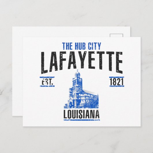Lafayette Briefkaart (Voorkant / Achterkant)