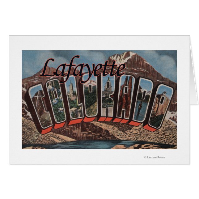 Lafayette, Colorado - grote letterscènes (Voorkant Horizontaal)