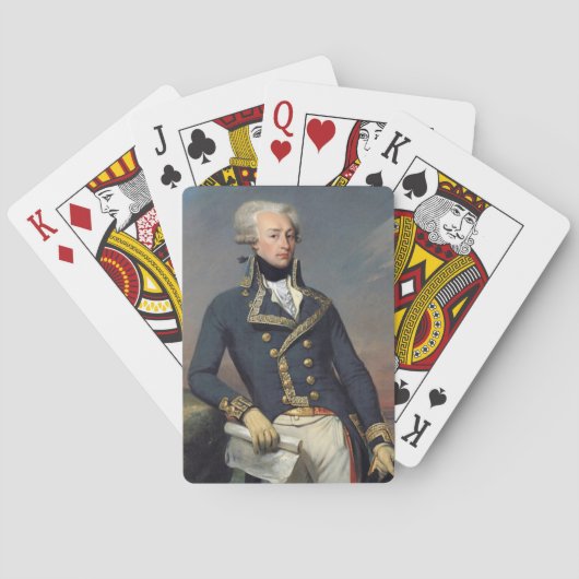 Lafayette Deck of Cards, Marquis de Lafayette Pokerkaarten (Achterkant)