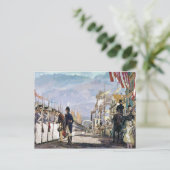 Lafayette en de Nationale Garde van Ken Riley Briefkaart (Staand voorkant)