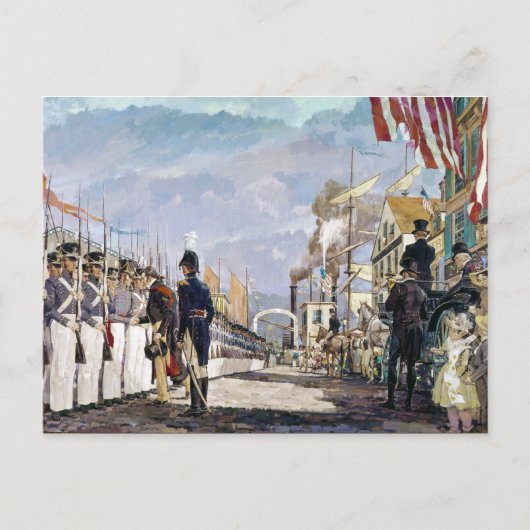 Lafayette en de Nationale Garde van Ken Riley Briefkaart (Voorkant)