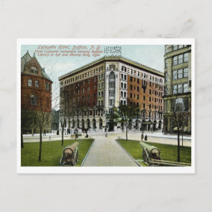 Lafayette Hotel, Buffalo, NY 1909  Briefkaart