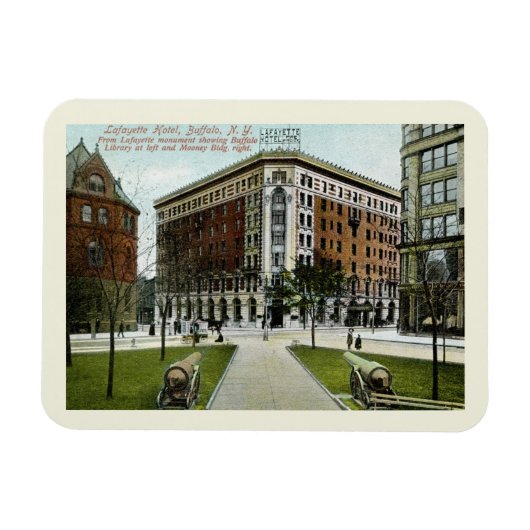 Lafayette Hotel, Buffalo, NY 1909  stijl Magneet (Horizontaal)