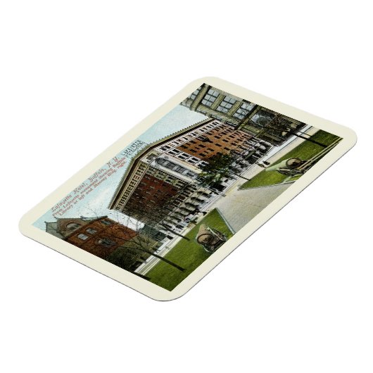 Lafayette Hotel, Buffalo, NY 1909  stijl Magneet (Linkerzijde)