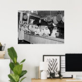 Lafayette Hotel Kitchen, begin jaren '00 Poster (Thuiskantoor)