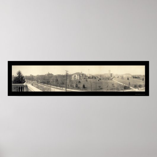 Lafayette IN Purdue Foto 1910 Poster (Voorkant)