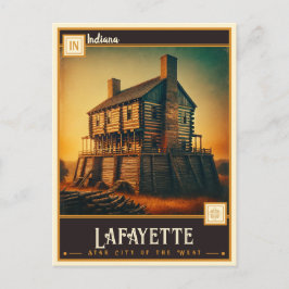 Lafayette, Indiana | Antiek Briefkaart