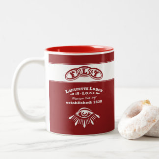 Lafayette Lodge Lid Moker Tweekleurige Koffiemok