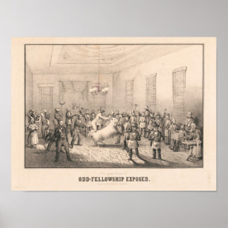Lafayette Lodge - Odd Fellows Exposed Poster