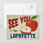 Lafayette Louisiana Apple - Vintage Travel Briefkaart (Voorkant / Achterkant)