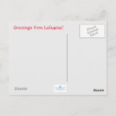 Lafayette, Louisiana Briefkaart (Achterkant)