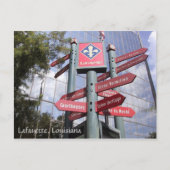 Lafayette, Louisiana Briefkaart (Voorkant)