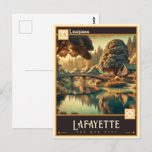 Lafayette, Louisiana | Briefkaart (Voorkant / Achterkant)