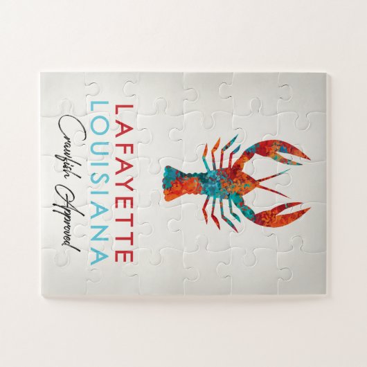 Lafayette Louisiana Crawfish Bright Legpuzzel (Horizontaal)