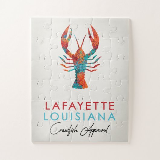 Lafayette Louisiana Crawfish Bright Legpuzzel (Verticaal)