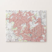 Lafayette Louisiana Map (1983) Legpuzzel (Horizontaal)
