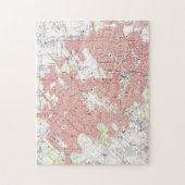 Lafayette Louisiana Map (1983) Legpuzzel (Verticaal)