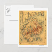 Lafayette National Park Panoramic Map Briefkaart (Voorkant / Achterkant)