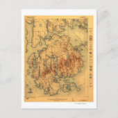 Lafayette National Park Panoramic Map Briefkaart (Voorkant)