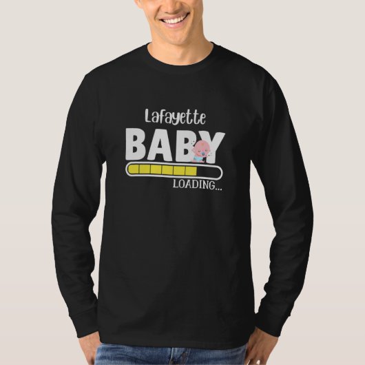 Lafayette Native Pride Funny State Baby Ouder Mam T-shirt (Voorkant)