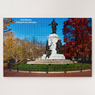 Lafayette Park Washington DC. Jigzaag Puzzle Legpuzzel