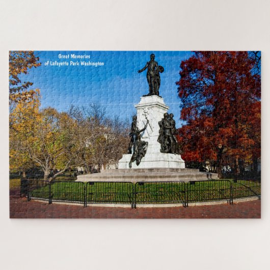 Lafayette Park Washington DC. Jigzaag Puzzle Legpuzzel (Horizontaal)