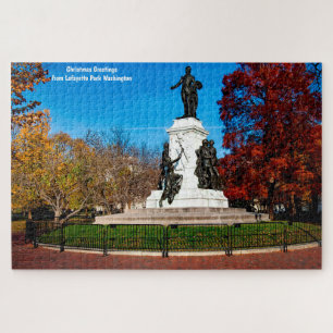 Lafayette Park Washington DC. Jigzaag Puzzle Legpuzzel