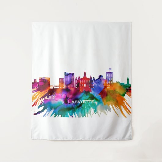 Lafayette Skyline Wandkleed (Voorkant)