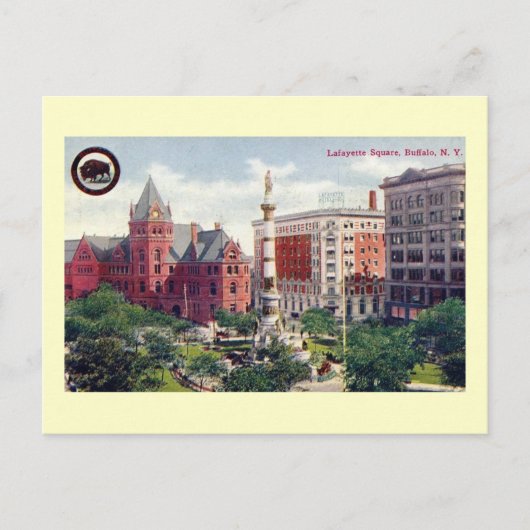 Lafayette Square, Buffalo  Briefkaart (Voorkant)