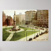 Lafayette Square Buffalo NY 1915  Poster (Voorkant)