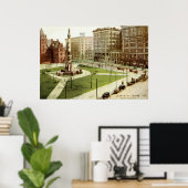 Lafayette Square Buffalo NY 1915 Poster (Thuiskantoor)