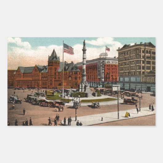 Lafayette Square  Buffalo Rechthoekige Sticker (Voorkant)