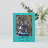 Lafayette Square Fountain Savannah GA Fotografisch Briefkaart (Staand voorkant)