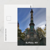 Lafayette Square Monument Ansichtkaart Briefkaart (Voorkant / Achterkant)
